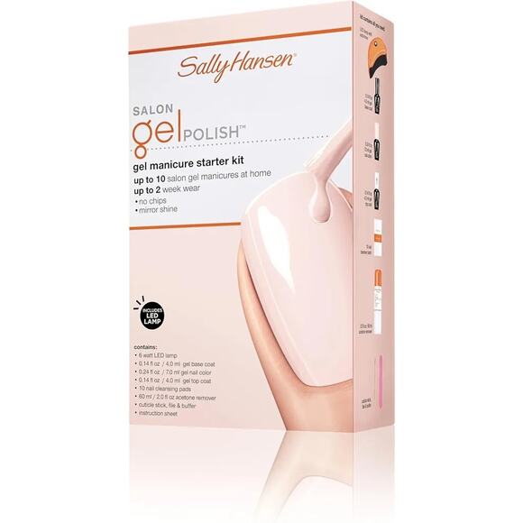 Sally Hansen Salon Gel Polish Step 2, 130 Shell We Dance *Use with LED Lamp - Picture 1 of 7
